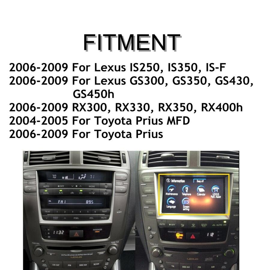 Стеклянный дигитайзер с сенсорным экраном GPS-навигации для Lexus IS250 IS350 # LTA070B513F