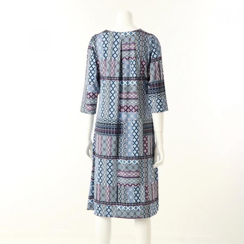 Wacoal Geometric Print Loungewear Dress Wgn375w