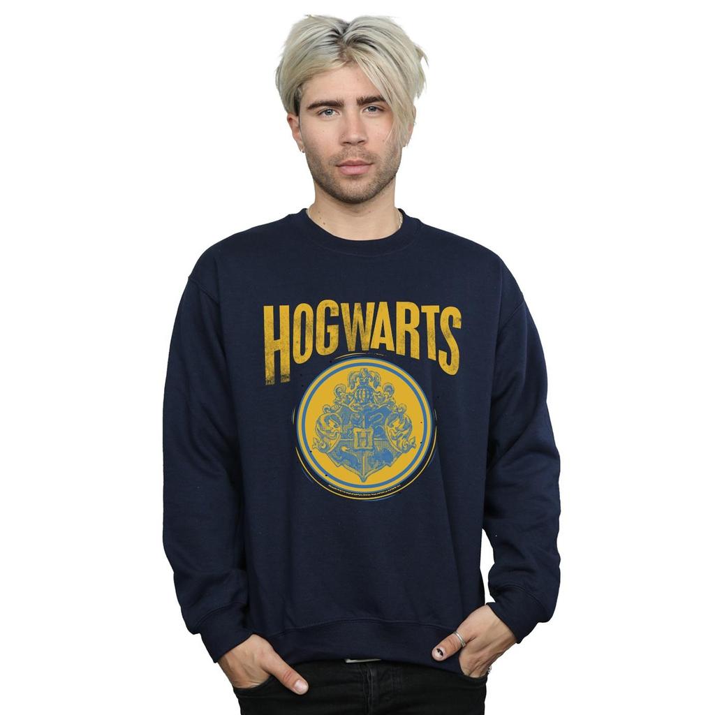HARRY POTTER Mens Hogwarts Circle Crest Sweatshirt