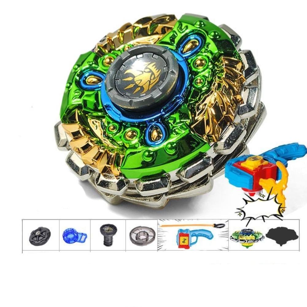 С пусковой установкой Гироскоп Игрушки Двухслойный волчок Игрушки для улицы Металлический гироскоп Игрушка для мальчиков и девочек