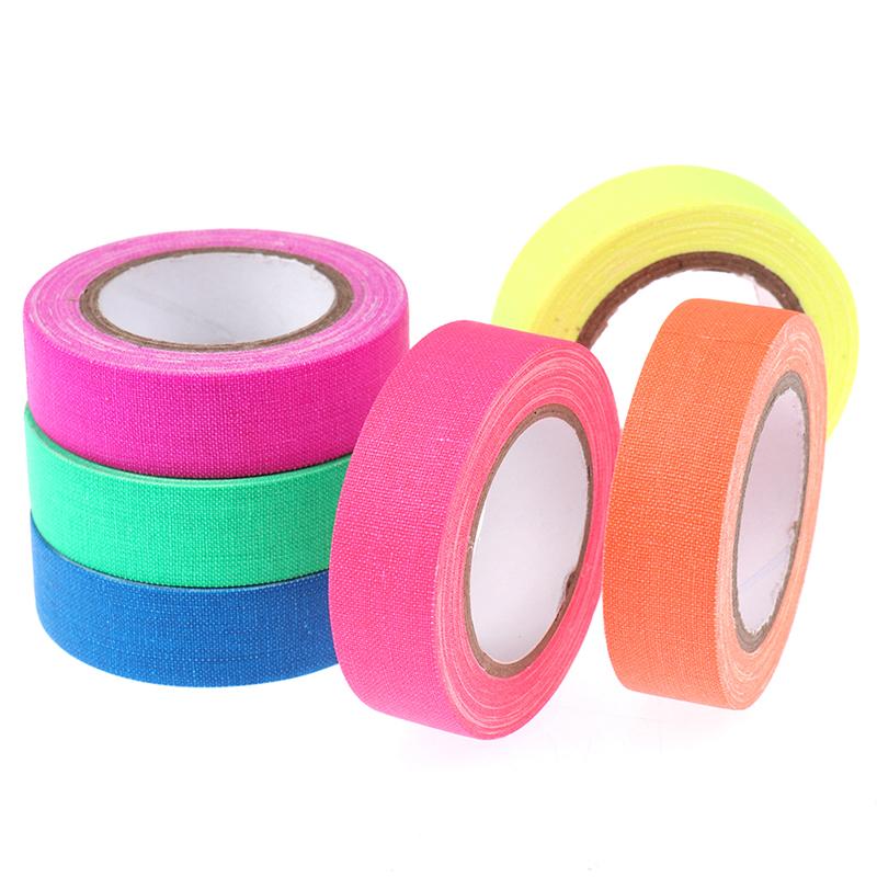 6 рулонов УФ-реактивной ленты, флуоресцентная лента Blacklight, светящаяся в темноте неоном Gaffer