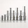 8pc Electric Screw Black 1/2 Hexagonal Handle Adapter 3/8 Square Head 1/4 Extension Rod Tool Sleeve Accessory Set