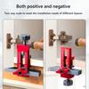 Cabinet Door Quick Leveling Device 2 in 1 Positioning Installation Jig Door Panel Mounting Rebounding Device Drilling Locator