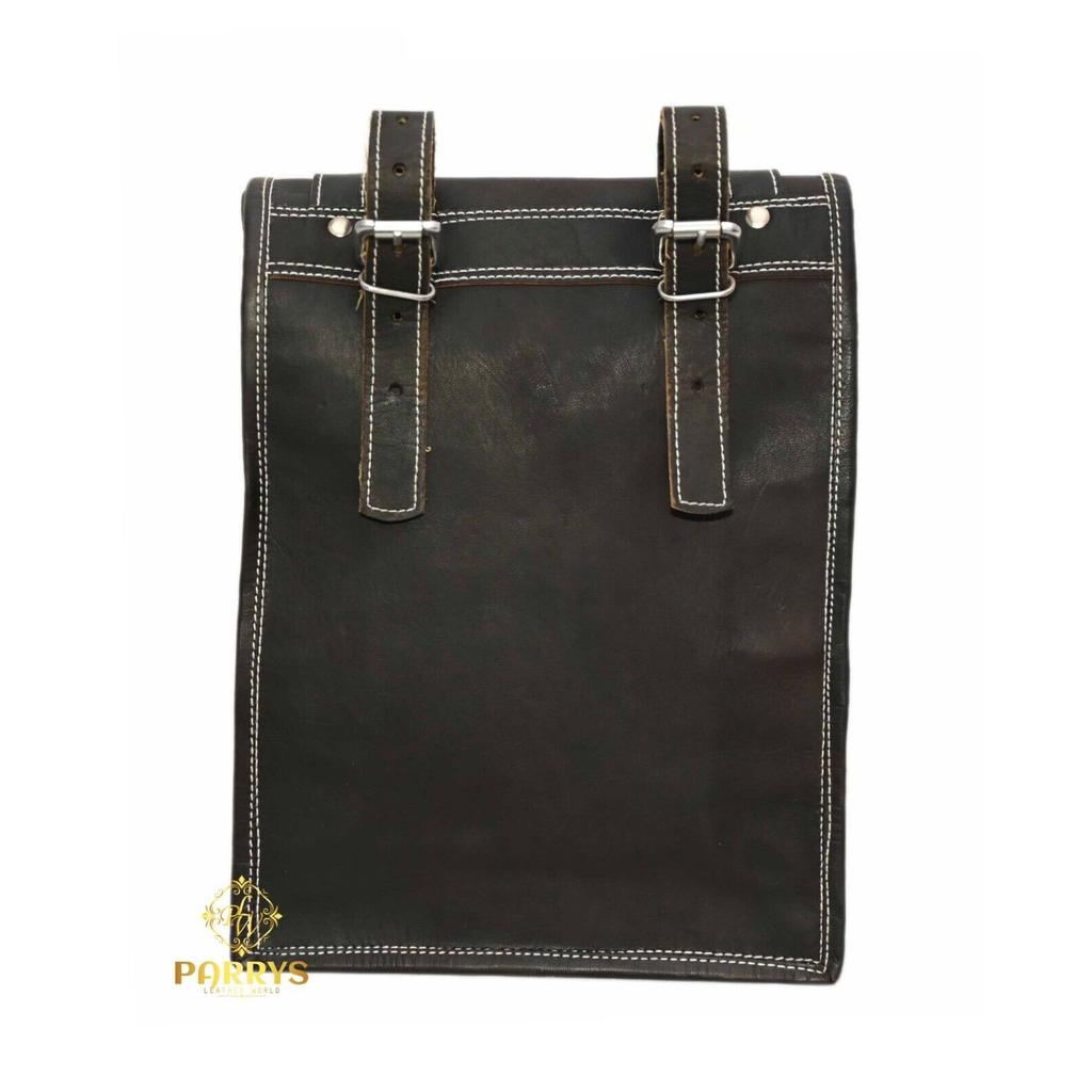 Классическая седельная сумка, набор из 2 шт., мотоциклетная сумка Postman, сумка для велосипеда черного цвета.