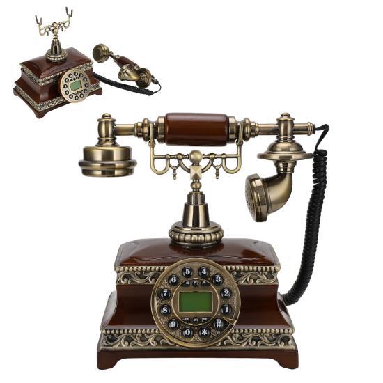 MS-613A Многофункциональный классический ретро домашний телефон с подсветкой и дисплеем FSK/DTMF