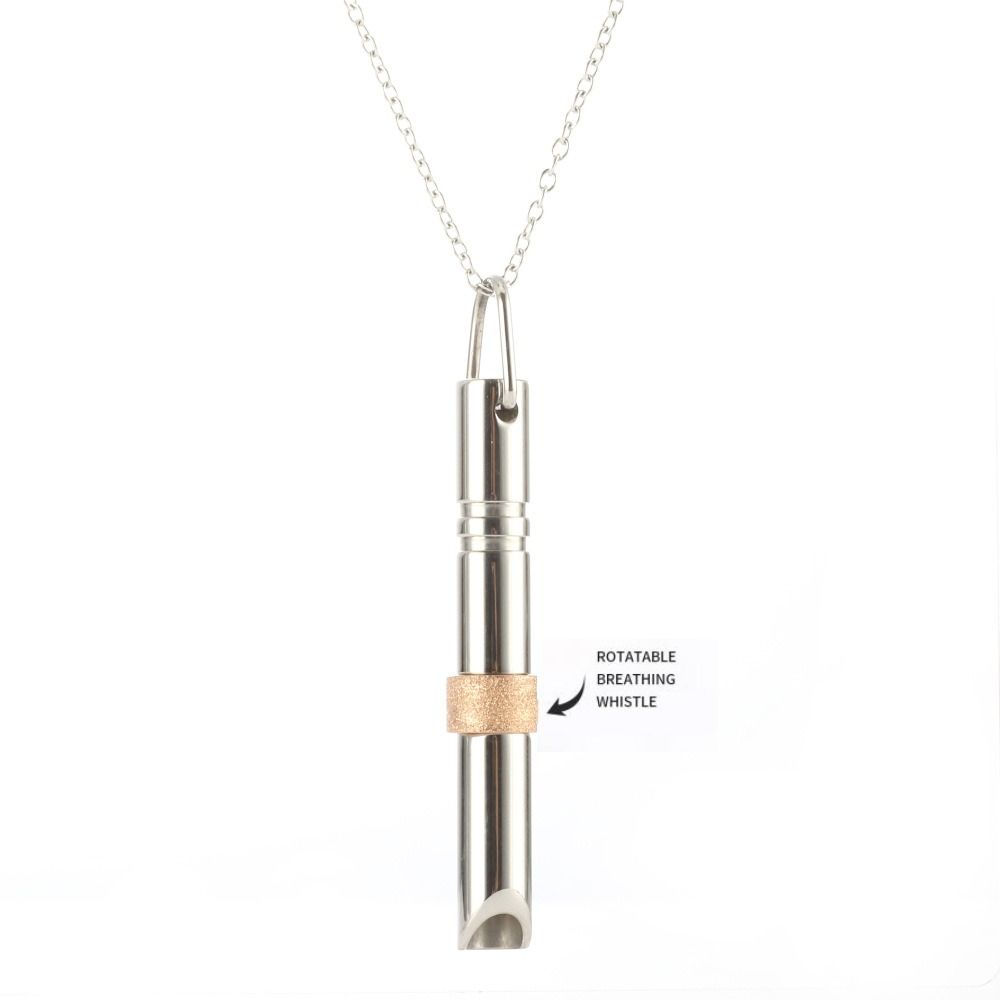 Ожерелье для облегчения тревоги, осознанное дыхание, ожерелье со свистком, йога, спорт