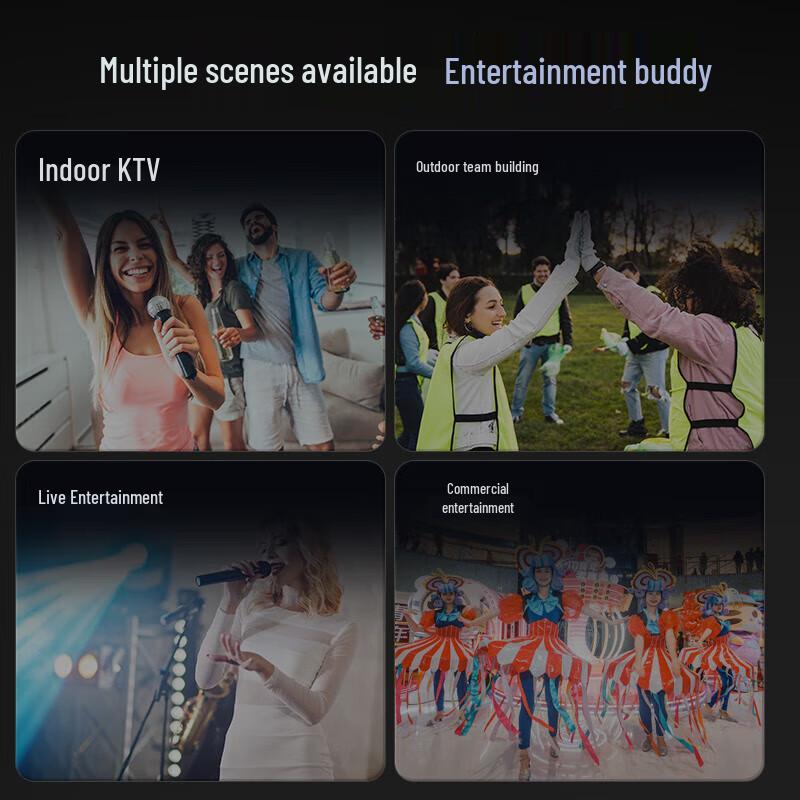 SANSUI K095 Портативная система для умного дома, KTV, караоке, китайская вилка (адаптер в комплекте) (Китайская версия)