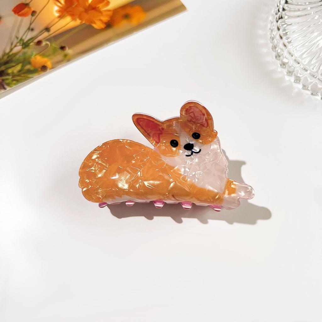 1 шт. Новый милый акриловый зажим для волос с животным, зажим-акула, высококачественный аксессуар для волос, зажим-краб, зажим для затылка, заколка для волос