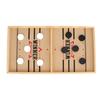 Wooden Hockey Table Game Desktop Battle Family Board Games Toy 2 In 1 for Parent Child Interactive