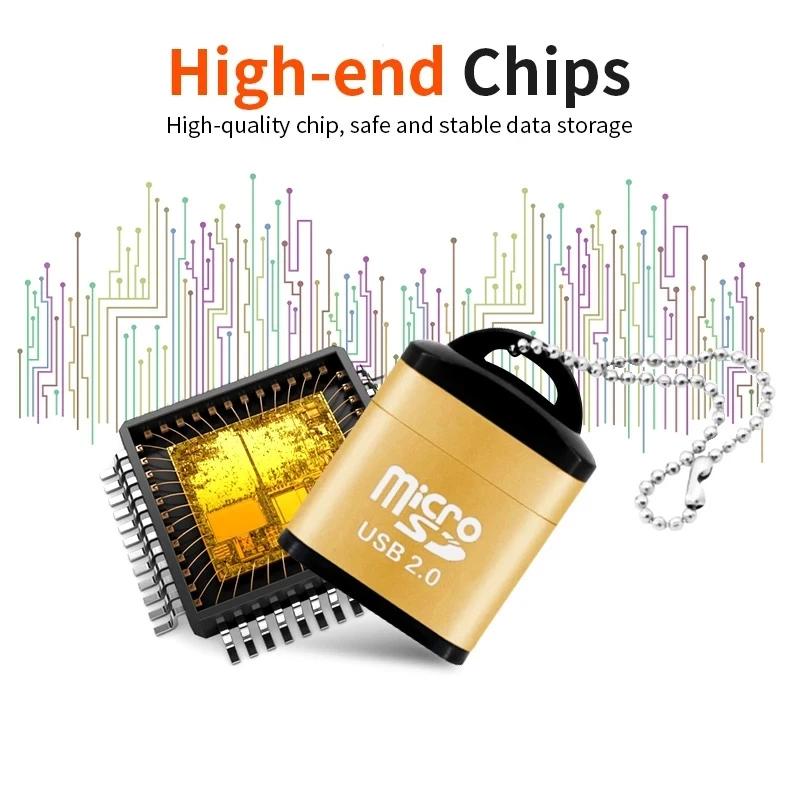 1/2 шт USB Micro SD/TF кард-ридер USB 2.0 мини мобильный телефон кард-ридер высокоскоростной USB-адаптер для ноутбуков аксессуары