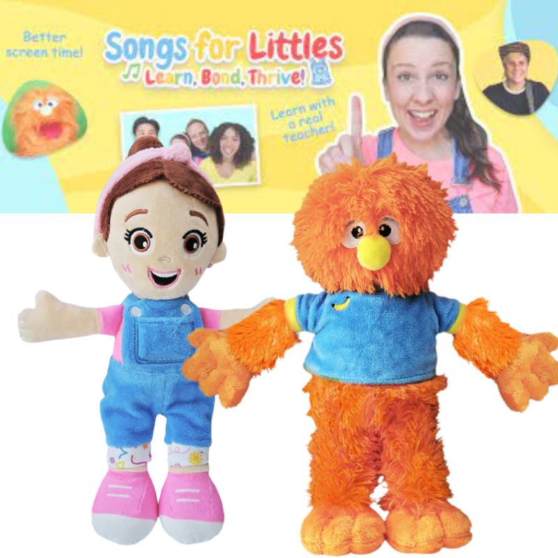 Очаровательная плюшевая кукла Мисс Рэйчел, мягкая игрушка для девочек, милый, умный, приятный компаньон 30 см в синем комбинезоне