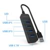 USB 30 Type C Хаб 20 Адаптер питания 4 Порта Мульти Разветвитель Расширитель Высокоскоростной Для Компьютерных Аксессуаров Несколько USB Хабов