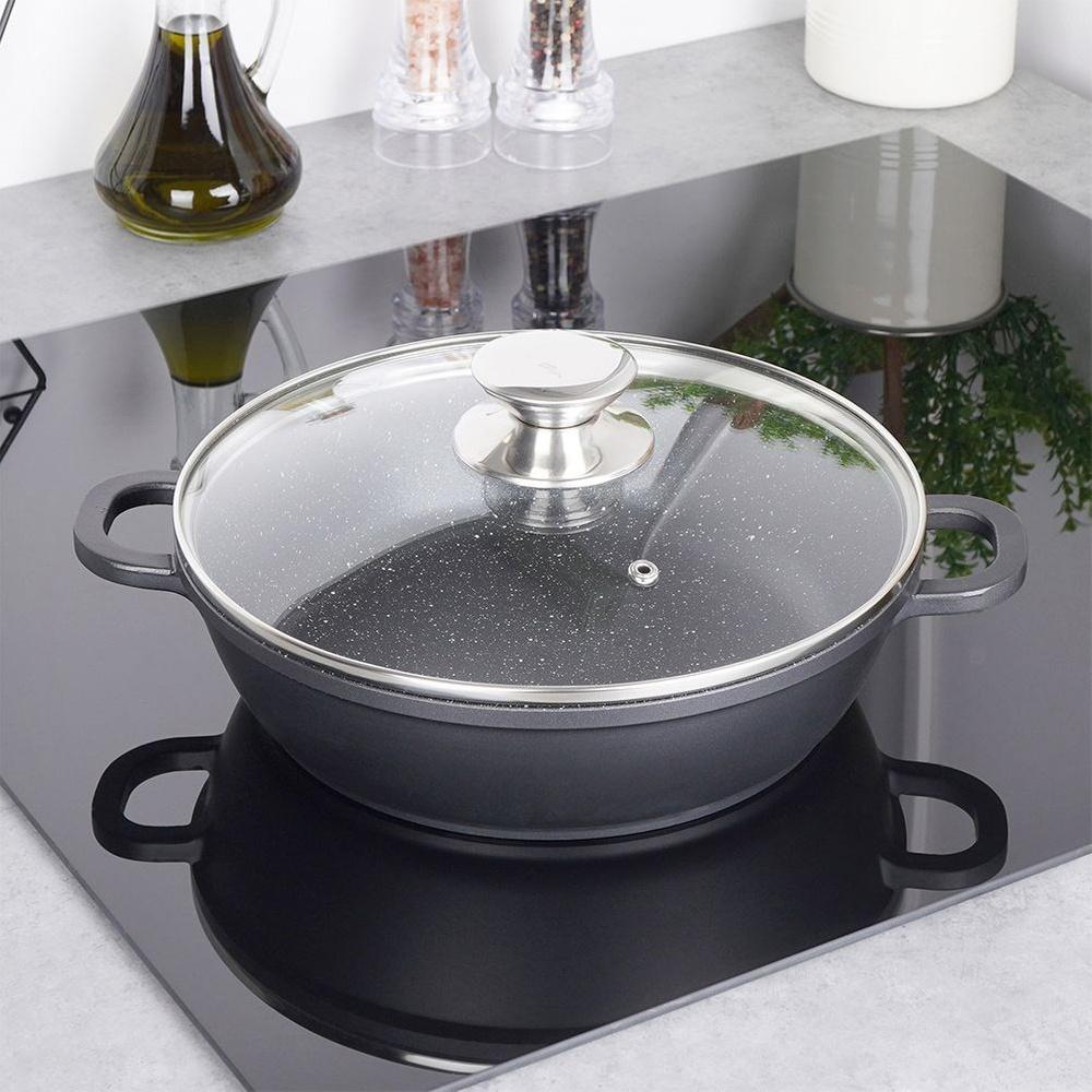 Patelnia Granitowa Rondel do Smażenia Duszenia Piekarnika Orion Grande 24cm