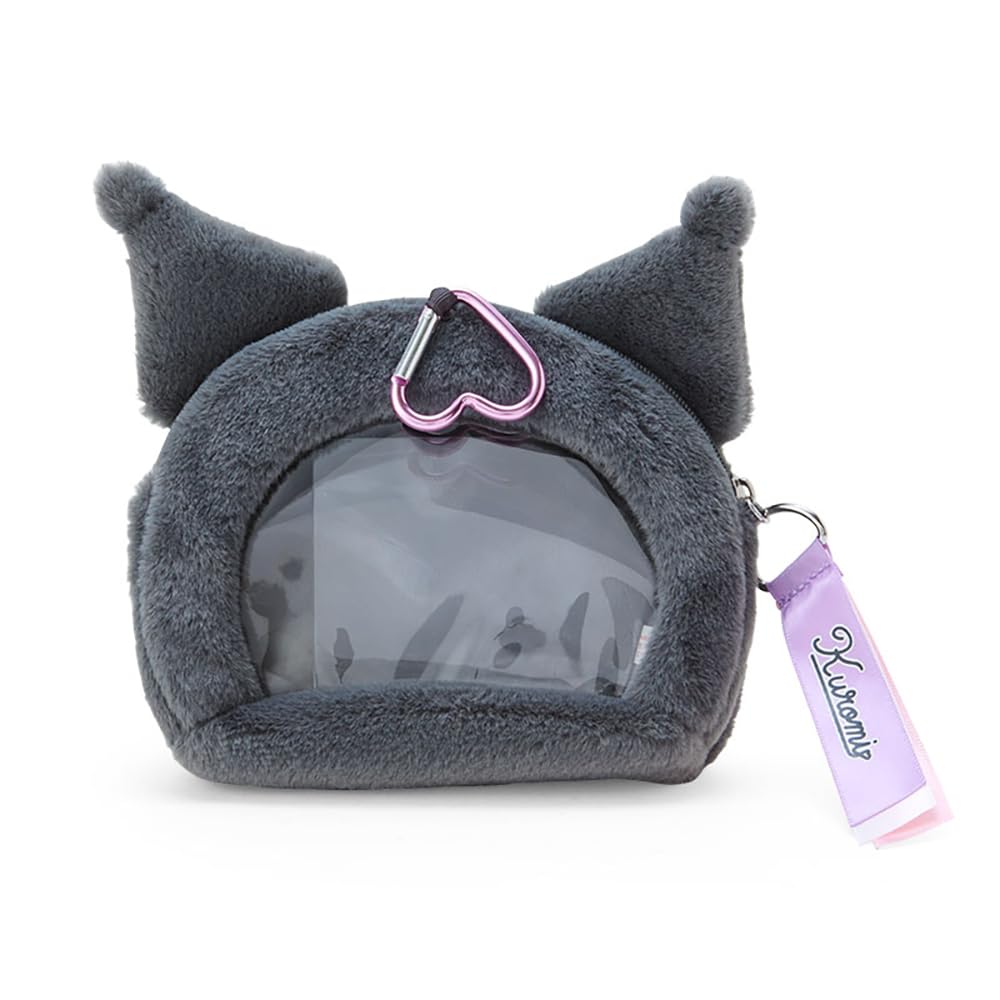 Sanrio Kuromi Pouch with Character Grand Prize 2nd 15 x 155 x 7 Character 325686 Face-Shaped Window, Winner, Edition, cm,