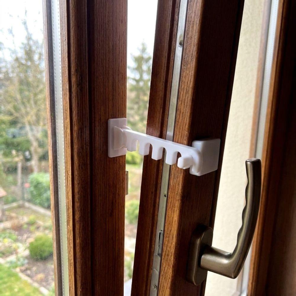 5 Gears Door Window Windproof Hooks Anti-Collision Window Restrictor Lock Apartment Balcony