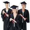 Grad University 2023 Happy Graduation Graduation Gown Set Bling Removable Tassel Mortarboard Hat