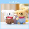 Cuddly Plush Dog Figurine Keychain Bright Colors Ideal For Kids And Dog Lovers Gifts