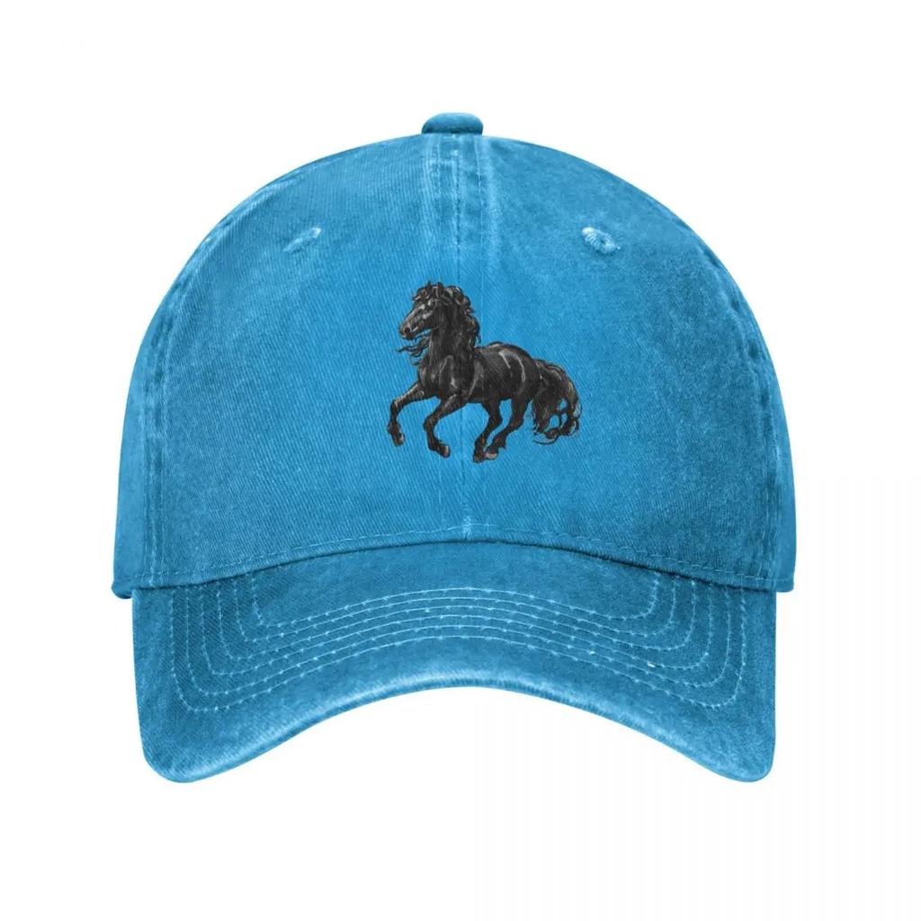 Friesian horse II Baseball Cap Unique hats fishing caps Unisex Ball Cap luxury Women cap Unisex Hats Womens