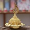 Gold Mini Censer Holder Zinc Zinc Alloy Aromatherapy Burner Creative Metal Incense Burner  Middle East