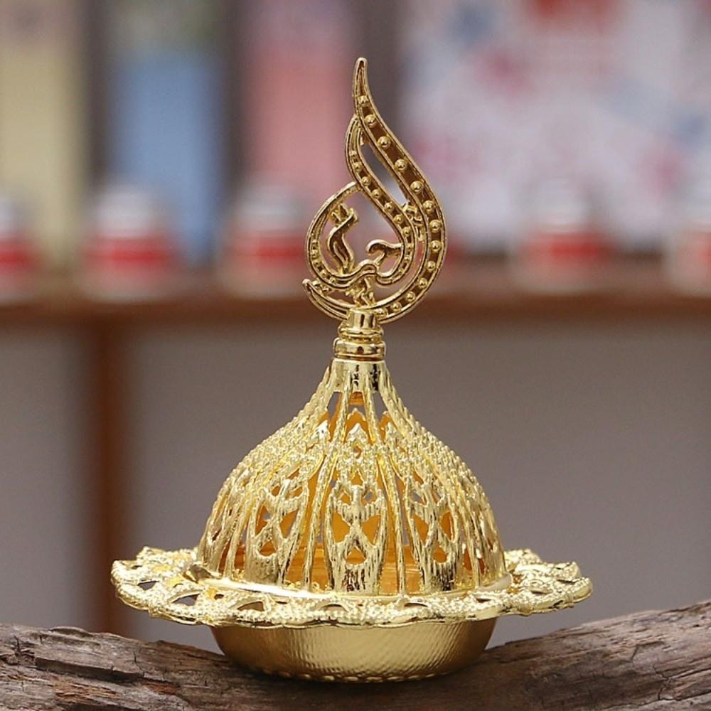 Gold Mini Censer Holder Zinc Zinc Alloy Aromatherapy Burner Creative Metal Incense Burner  Middle East