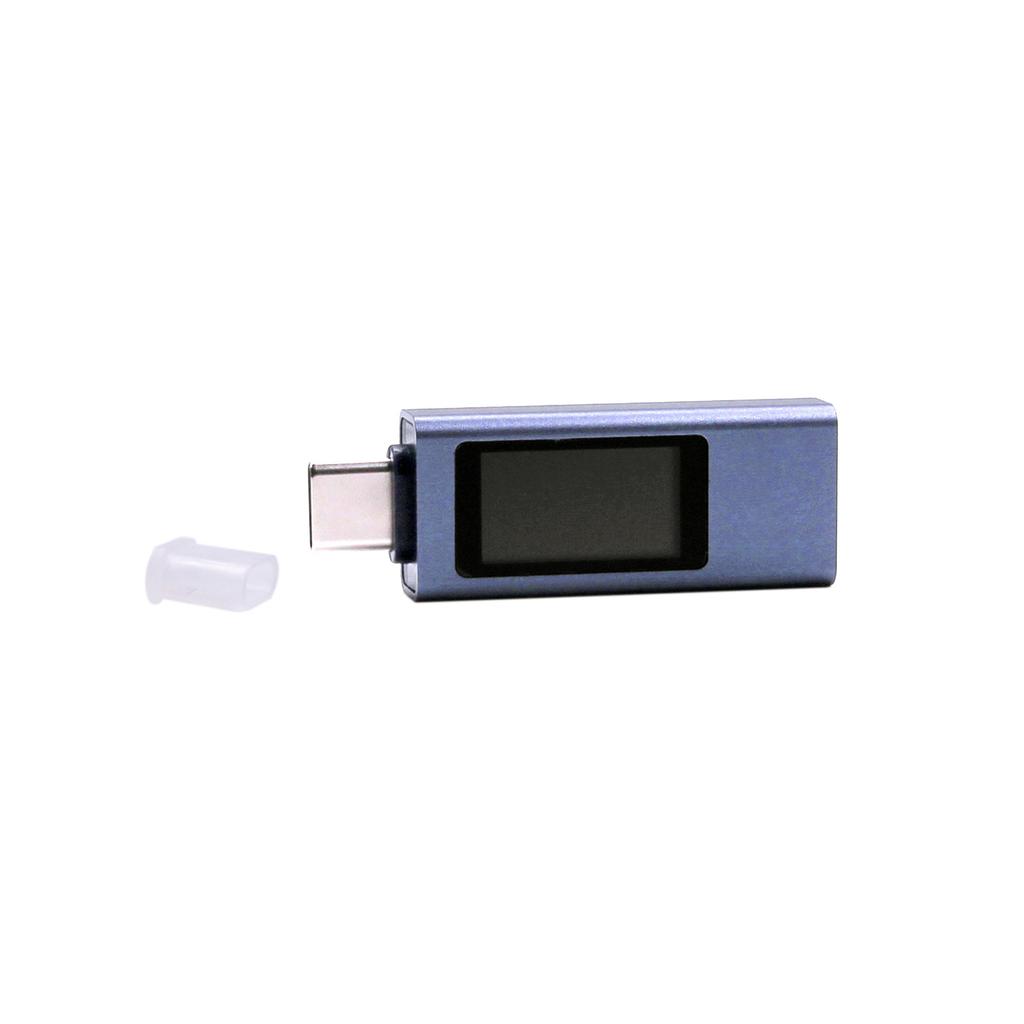 Алюминиевый сплав USB C Измеритель мощности 12A Быстрая скорость Зарядный тестер С ЖК-экраном Совместимость с протоколом PD