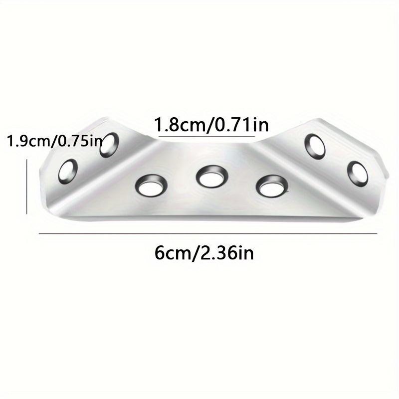 4/10шт Угловые кронштейны Нержавеющая сталь Мебельный уголок Полочный соединитель Опора для шкафа Крепежная рама Угловая скоба с винтом