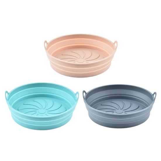 Силиконовый противень для фритюрницы, многоразовый противень для выпечки, антипригарные вкладыши для корзин, термостойкие аксессуары для духовки для здоровой готовки