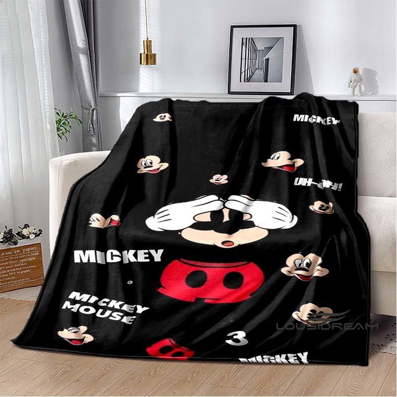 The Mickey Mouse cartoon blanket is fluffy and soft suitable for children and adults and perfect for home travel camping an