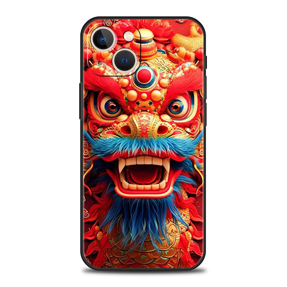 Чехол для телефона с изображением мультяшного дракона для iPhone 16 15 14 13 12 Pro Max XR XS X 11 7 8 Plus, противоударный, мягкий, силиконовый чехол, сумки Capas