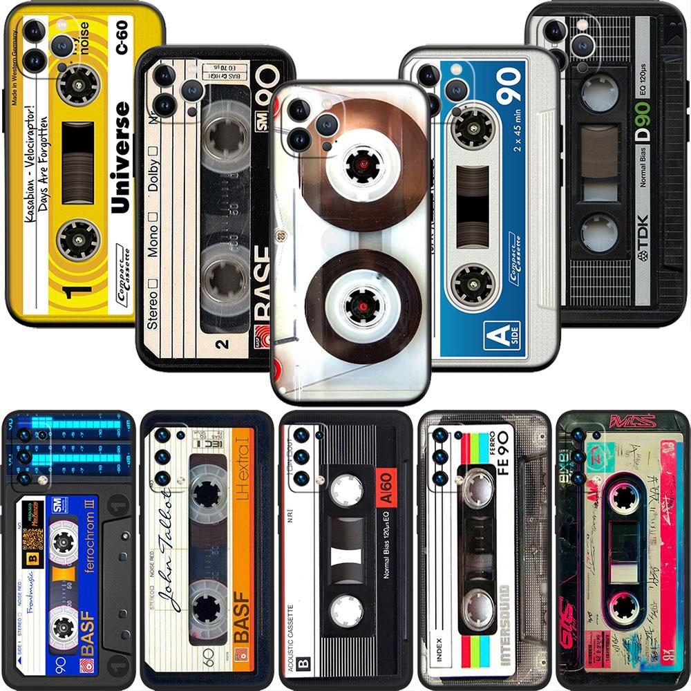 CJ26 Cassette Vintage Tape Soft Shell Phone Case for Xiaomi Xiaomi Poco M4 M5 M6 M7 X3 X6 X7 F8 Ultra Pro GT NFC