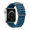 Ремешок Ocean для Apple Watch Band Ultra 49 мм, 44 мм, 40 мм, 45 мм, 41 мм, 42 мм, 38 мм, 40, 44, 45 мм, силиконовый браслет iWatch Ultra series 7 6 5 4 3 2 1 se 8
