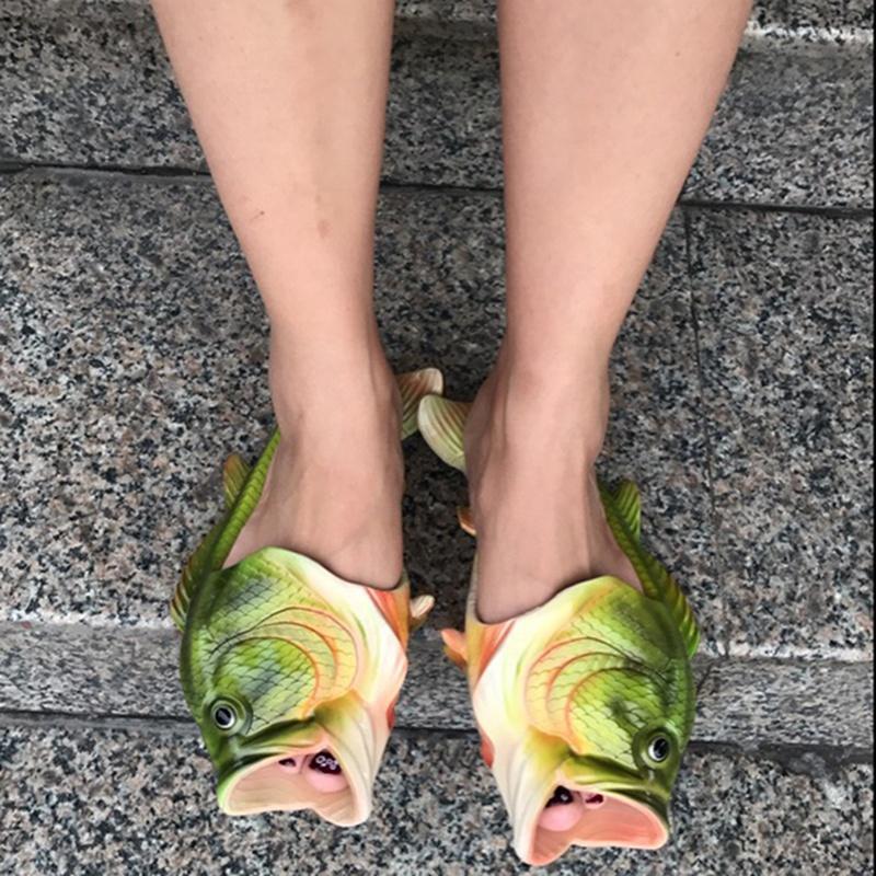 Резиновые тапочки унисекс в форме рыбы