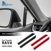 Real Soft Carbon Fiber Sticker For Toyota RAV4 XA50 2019 2020 2021 2022 2023 2024 2025 LHD RHD Car A-pillar Decorative Strip