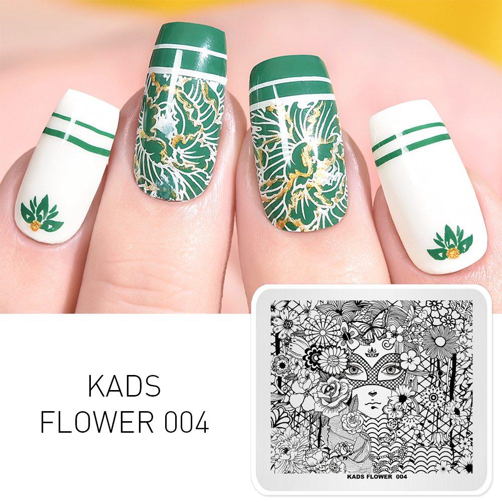 kads 53 Flower Series Nail Stamping Plates DIY Manicure Stamping Plate for Nail Art Template Nail Art Stamp Plates