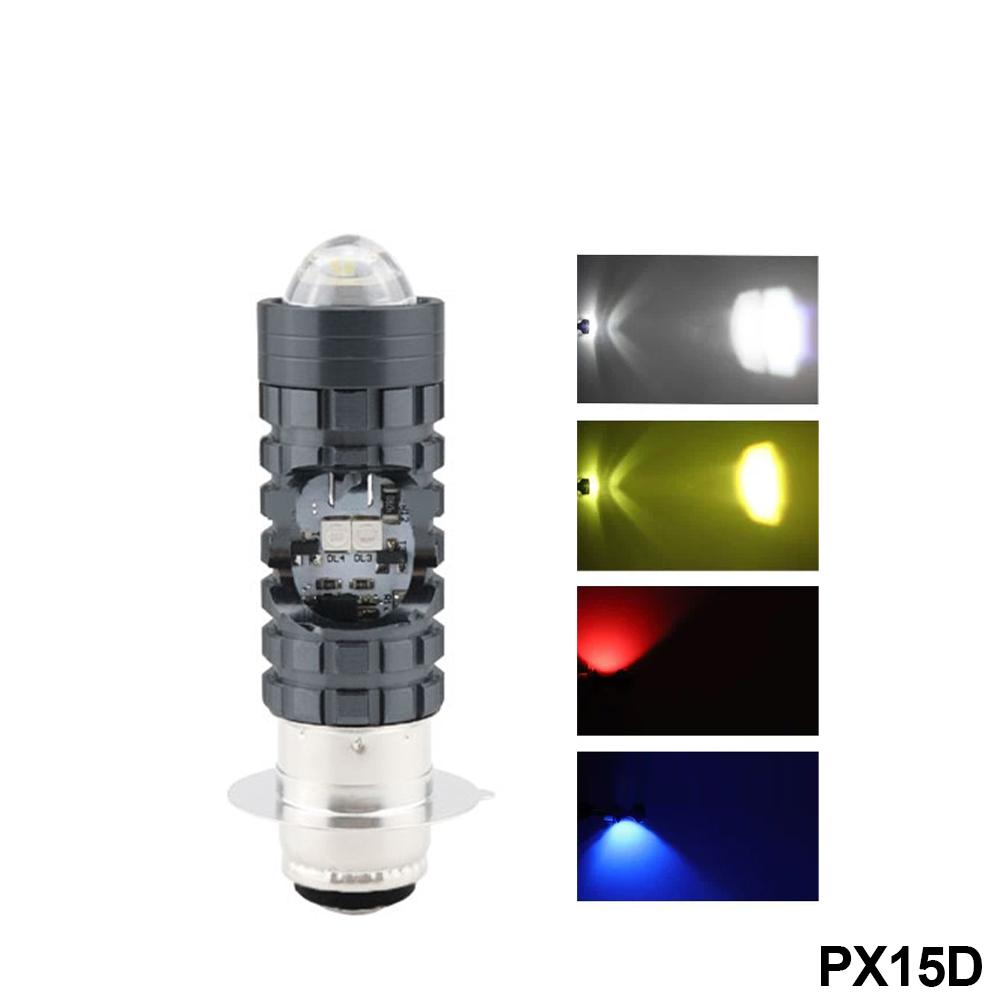 Светодиодная фара для мотоцикла 3030 Chips Strobe Flash Beam для скутера, мотоцикла H4 BA20D PX15D, фары, лампы для фар