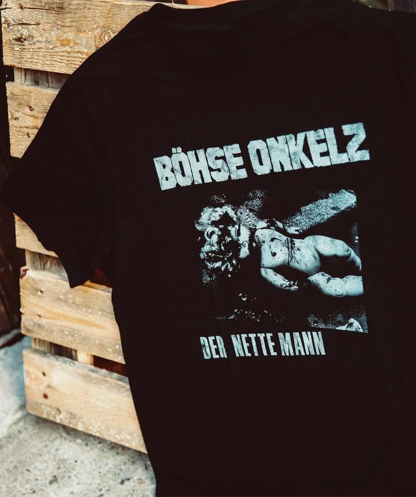 Böhse Onkelz 40 лет Футболка Ненавидимый Проклятый Обожаемый II Периферийная Оверсайз Y2k Повседневная Хлопковая Мужская Женская Футболки