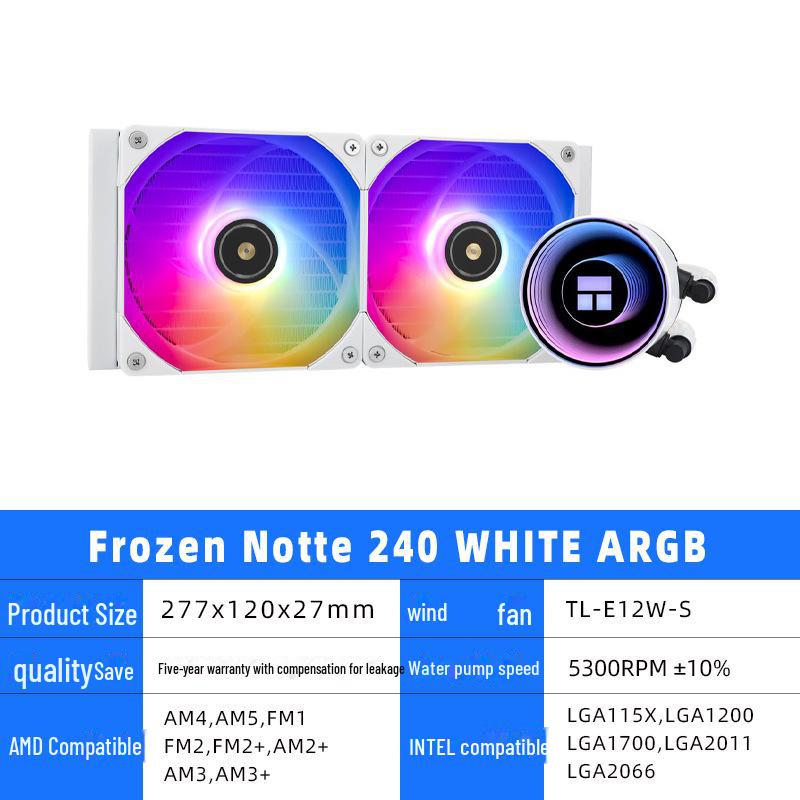 Водяной кулер для процессора Limin ARGB FN240/FN360, черный и белый