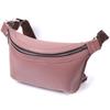 Interesting Banana Bag for Women Made of Genuine Leather GRANDE PELLE Bag 22816 Beige