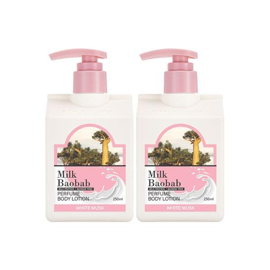 Milk Baobab Лосьон для тела Белый мускус Двойной план (250мл+250мл)