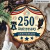 2D Flat, 1pc 250th Anniversary USA Independence Day Aluminum Sign - 11.81x11.81 Inch Patriotic Eagle & Liberty Bell Wall Decor Suitable for Porch