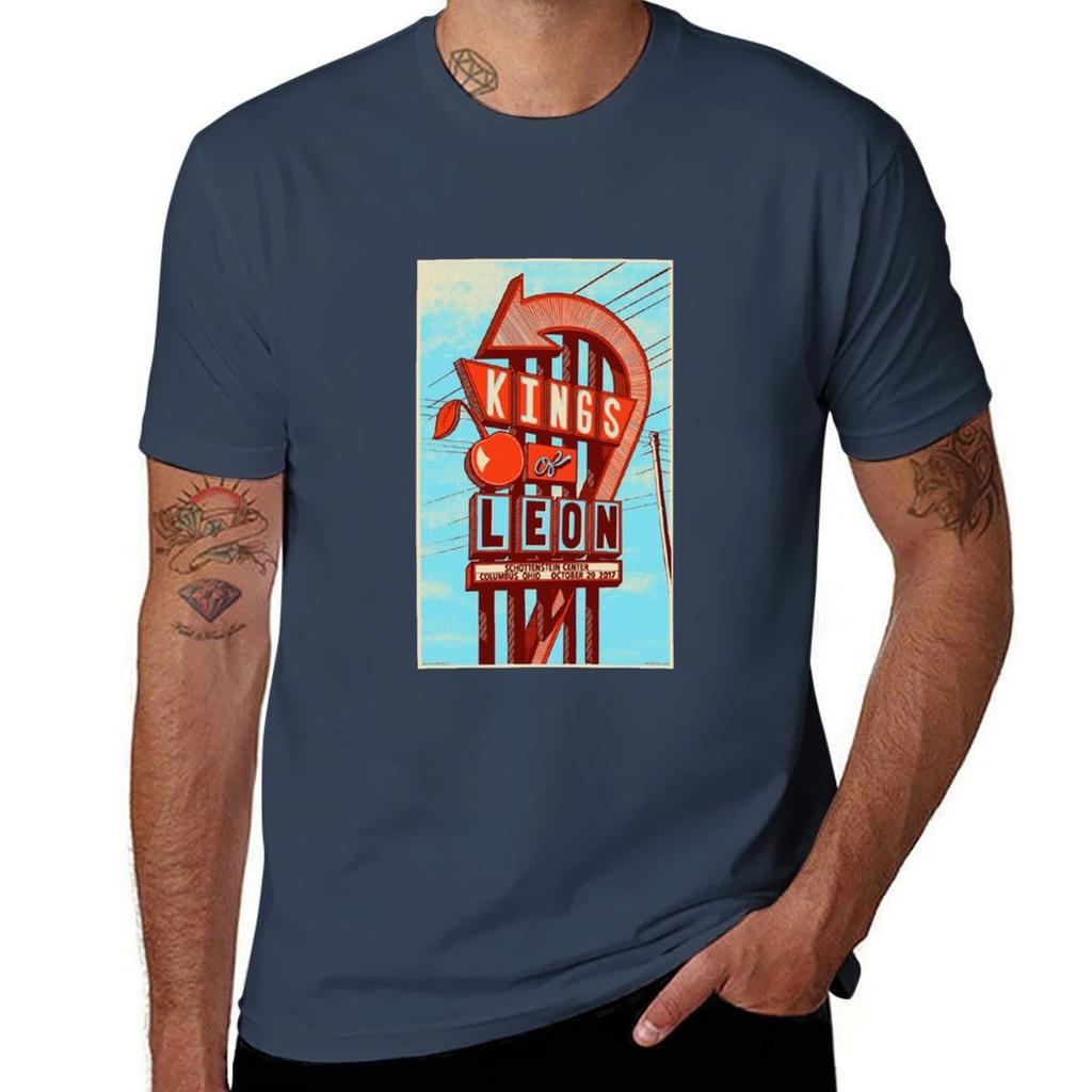 Kings of Leon Concert Poster TShirt Casual Daily Graphic Tee TShirt