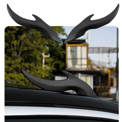 1 пара трехмерных украшений в виде дракона на углы крыши автомобиля, клейкие, декор экстерьера автомобиля, рога дракона, декор экстерьера автомобиля