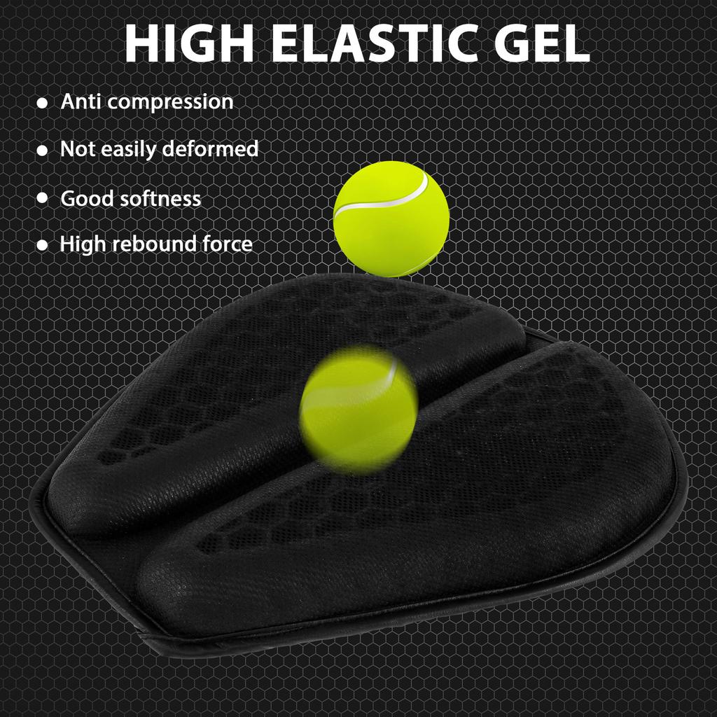 Anti-Slip Motorbike Gel Seat Pad 3D Honeycomb Shock-Absorbing Motorcycle Seat Cushion Breathable Motorcycle Seat Cover Accessory
