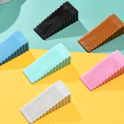 Безопасные силиконовые дверные стопоры, клиновые дверные стопоры, дверные стопоры, задний фиксатор для двери домашнего офиса, защита от столкновений