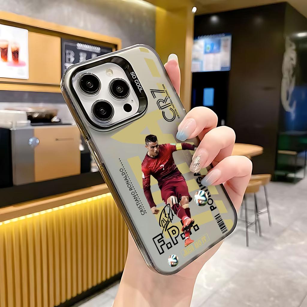 Модный чехол для телефона №10 для iPhone 17 16e 16 15 14 13 12 11 mini Pro Max X XR XSMAX 8 7 Air Plus Противоударный M-Messi CR7 NJR