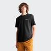Timberland Вышитый логотип Повседневная футболка унисекс с круглым вырезом и коротким рукавом Черный A26S7-001