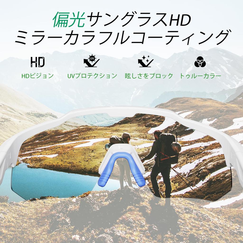 HAAYOT Sports Sunglasses with Polarized Lenses for Baseball, Cycling, and Road Bikes, Ultra-Lightweight TR90 UV400 Protection for Men and Women