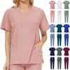 Beauty Clinic Nurse Overalls Short-sleeved Trousers Scrub Suit New Summer Casual Female Doctor