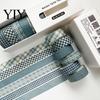Retro Plaid Washi Tape 6 Rolls Set, Grid Checkered Pattern Masking Tape, Self Artistic Roll Adhesive Decorative for DIY Crafts, Journal, Scrapbook,