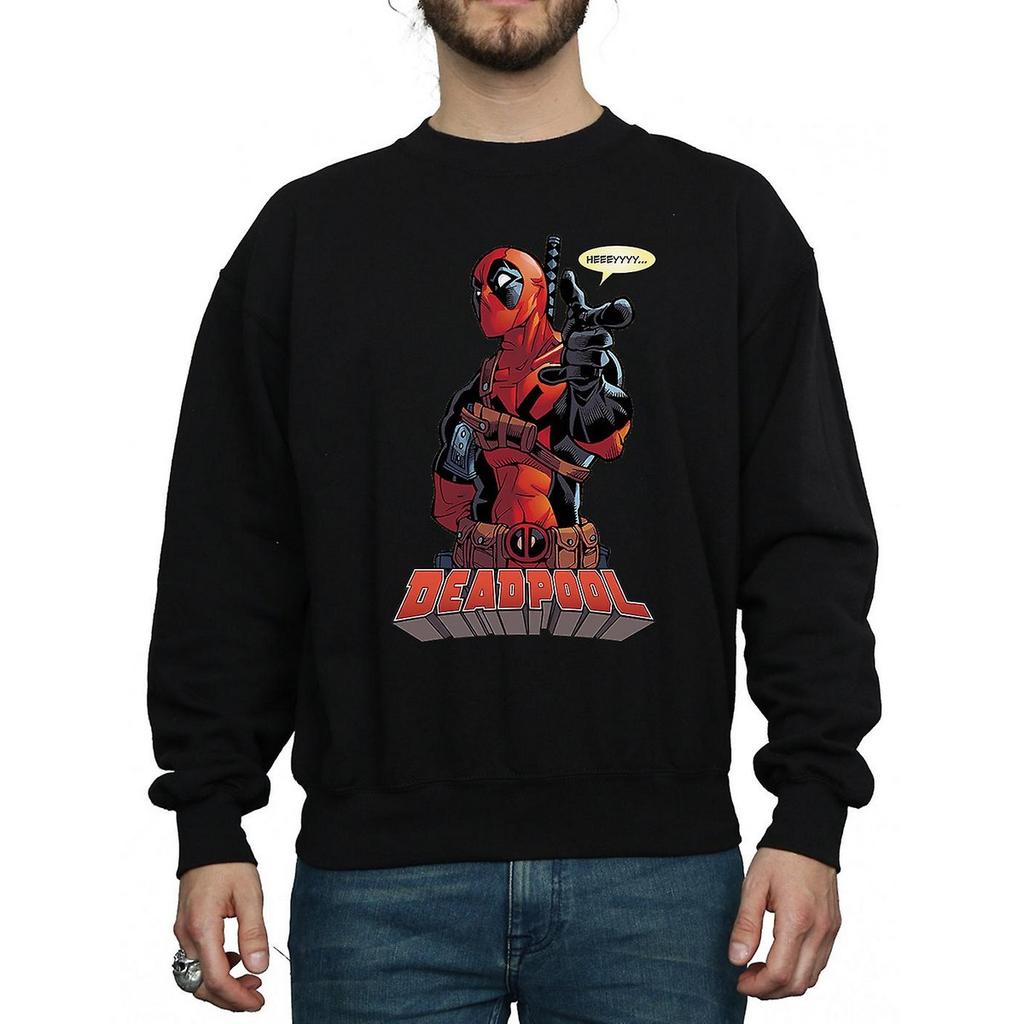 Deadpool Mens Hey You Cotton Sweatshirt